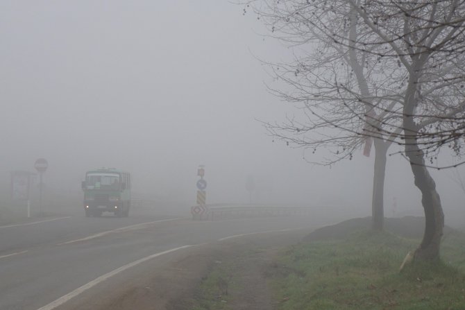 Tekirdağ'da yoğun sis