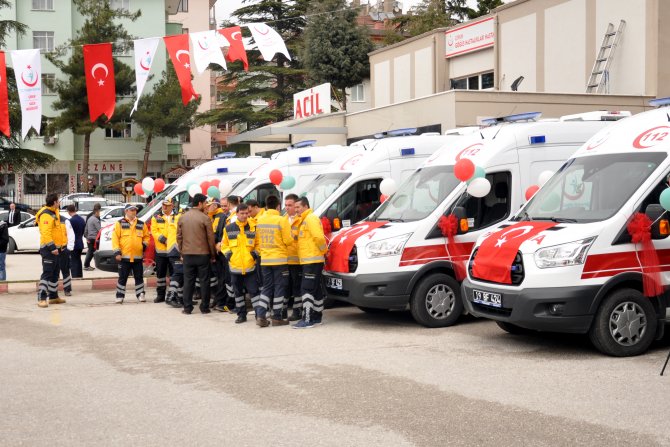 Çorum'da ambulans dağıtım töreni