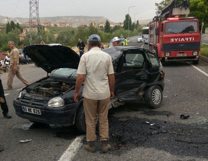 Avanos'ta trafik kazası: 2 yaralı