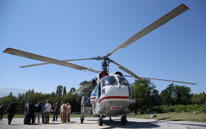 Orman yangınlarına helikopterle hızlı müdahale