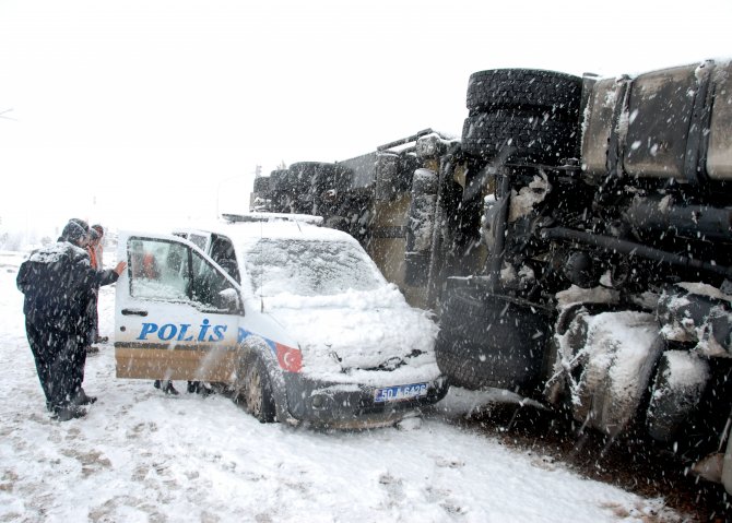 Hacıbektaş'ta trafik kazası: 1 yaralı