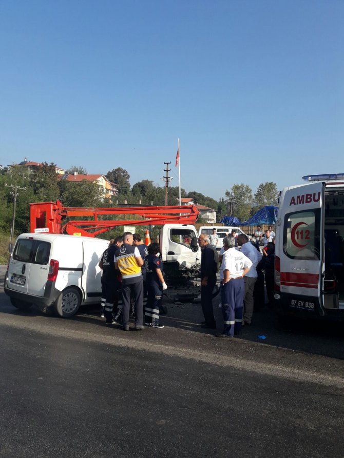 Zonguldak'ta trafik kazası: 1 ölü, 5 yaralı