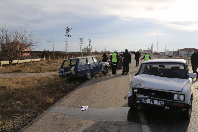 Karaman'da trafik kazası: 3 yaralı