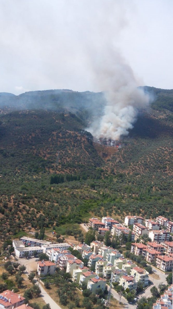 Kazdağları'ndaki çöplük yangını