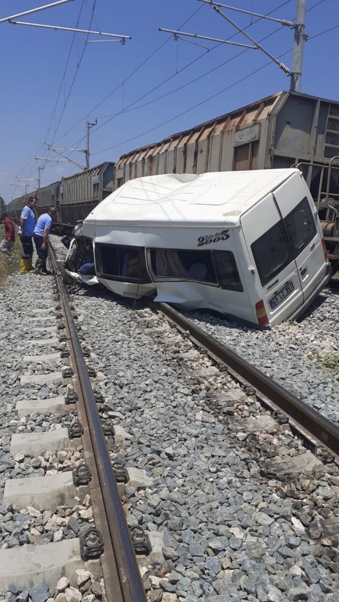 Mersin'de tren kazası