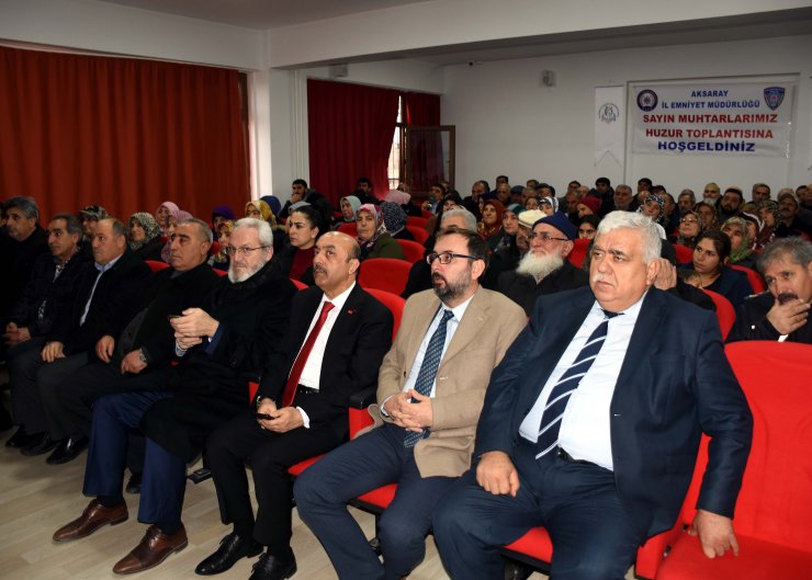 Aksaray'da halk günü ve güvenlik toplantısı